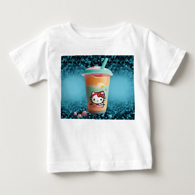 Hej kity sipper t shirt (Framsida)