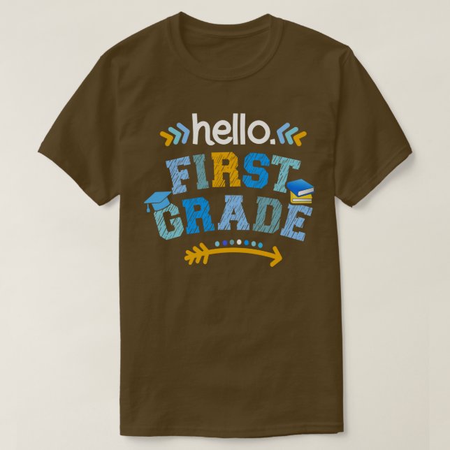 Hej klass 1:a student i back to school t shirt (Design framsida)