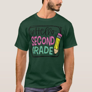 Hej Klass 2:a dagspennan, första dagen i Lycklig T Shirt