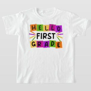 hej klass tillbaka i skolan t shirt
