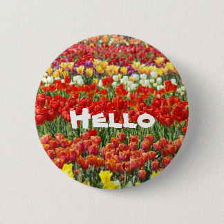 Hej knappar Tulpan Blommor kontor affär knapp