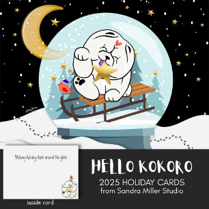 HEJ KOKORO Chow hund helgdag Kort