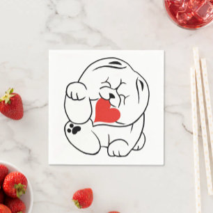 HEJ KOKORO Chow hund Pappersservett