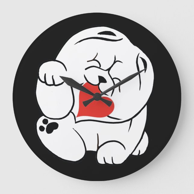 HEJ KOKORO Chow hund Stor Klocka (Framsida)