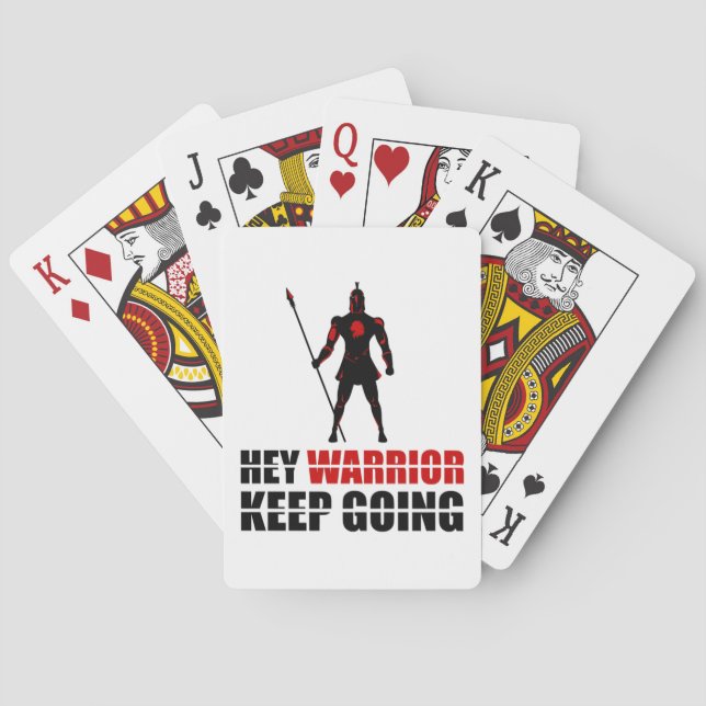 Hej krigare fortsätt casinokort (Baksidan)