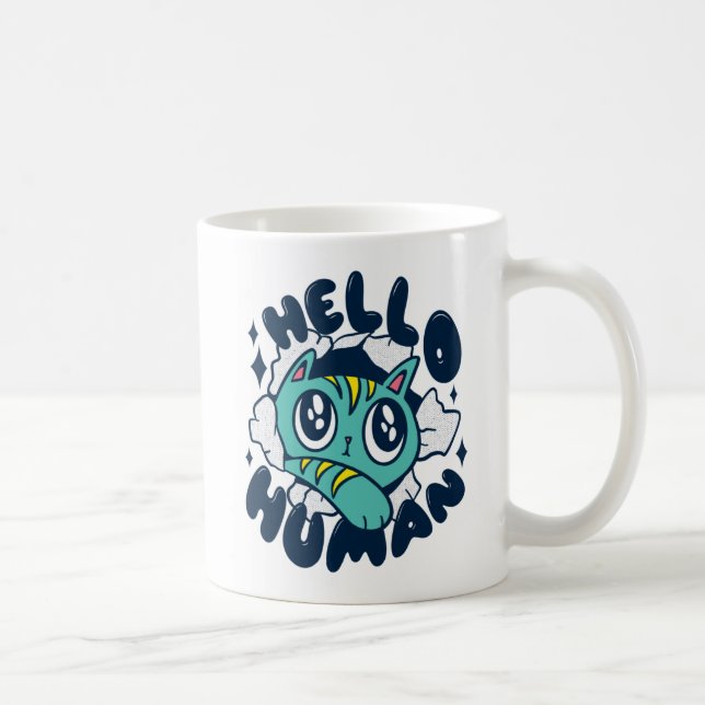 Hej Kute från människa Kaffemugg (Höger)