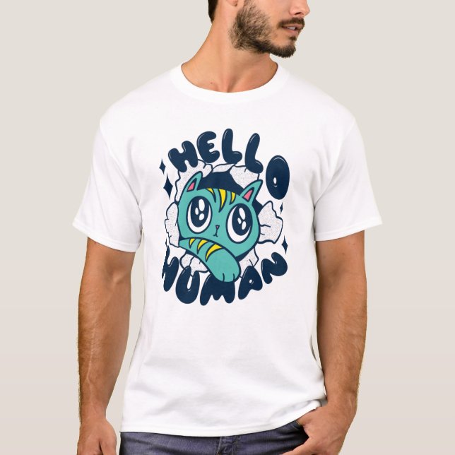 Hej Kute från människa T Shirt (Framsida)