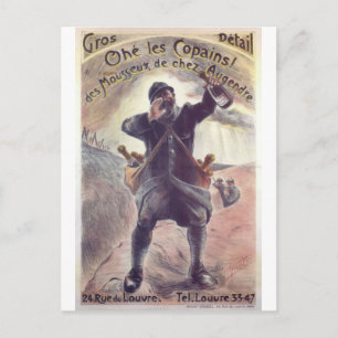 Hej Lads Propaganda Poster Vykort