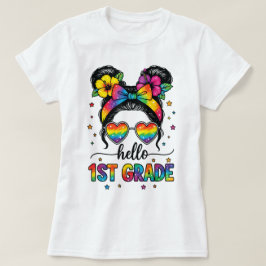 Hej lärare i första klass Coquette pennbåge T Shirt