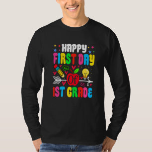 Hej lärare i första klass elev Glad första dagen i T Shirt