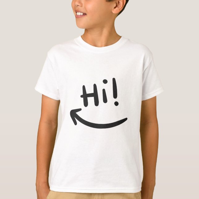 Hej, leende t shirt (Framsida)