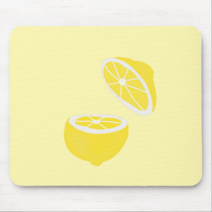 Hej Lemon modern gult-frukt Musmatta
