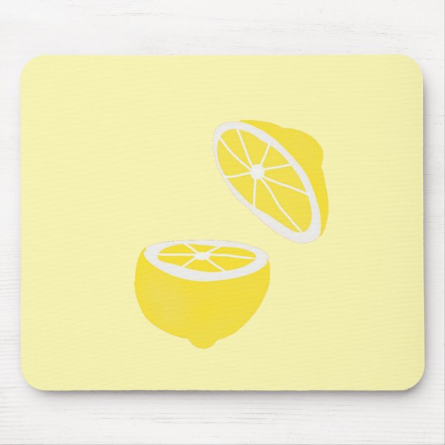 Hej Lemon modern gult-frukt Musmatta (Framsidan)
