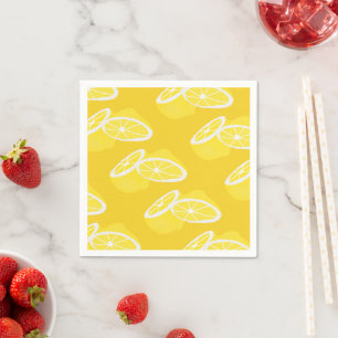 Hej Lemon modern gult-frukt Pappersservett