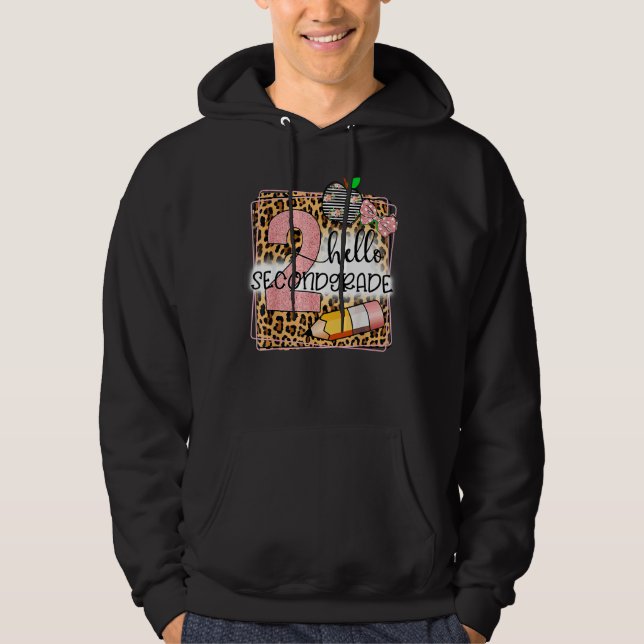 Hej Leopard 2:a Klass tillbaka till andra Klass Hoodie (Framsida)