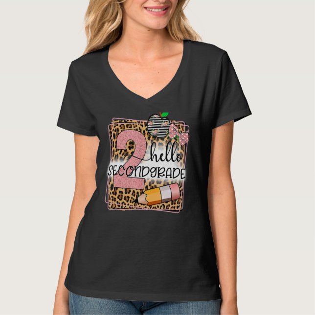 Hej Leopard 2:a Klass tillbaka till andra Klass T Shirt (Framsida)