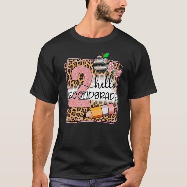 Hej Leopard 2:a Klass tillbaka till andra Klass T Shirt (Framsida)