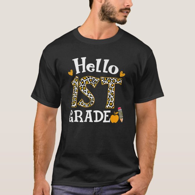 Hej Leopard Klass 1:a Klass Tillbaka till  1:a T Shirt (Framsida)
