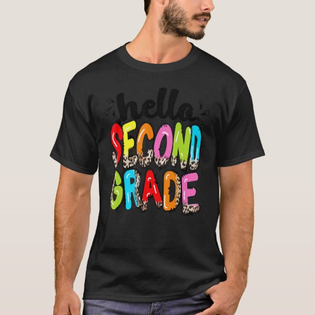 Hej Leopard Team 2 andra klass 2:a klass T Shirt (Framsida)