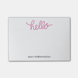 Hej Lettering Anpassningsbar Post-it® Notes (Fuchs Post-it Block