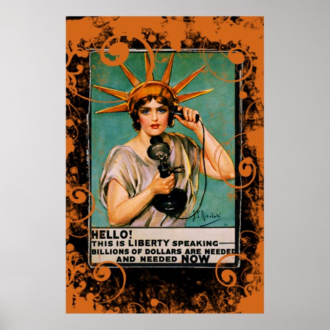 Hej Liberty Speaking Miljarder behövs NU Poster (Framsidan)