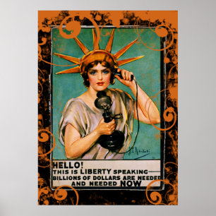 Hej Liberty Talar om miljarder som behövs nu Poster