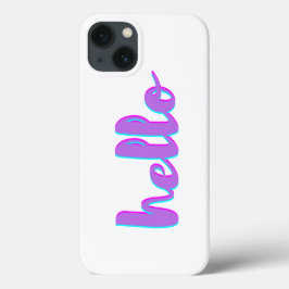 Hej Lila Vit Modern iphone case