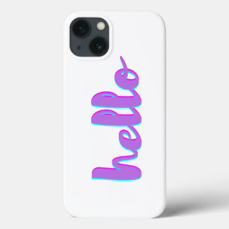 Hej Lila Vit Modern iphone case