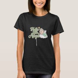 Hej lilla ängelkaketopp - Sovande bebisängel T Shirt