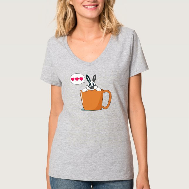 Hej lilla Spotty bunny T Shirt (Framsida)