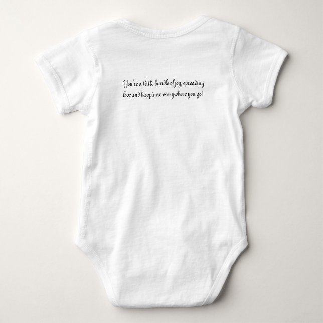 Hej liten en Baby Bodykostym T Shirt (Baksida)