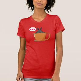 Hej Little grått bunny T-Shirt