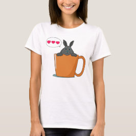 Hej Little grått bunny T Shirt