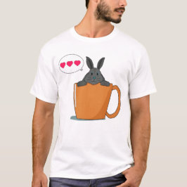 Hej Little grått bunny T Shirt