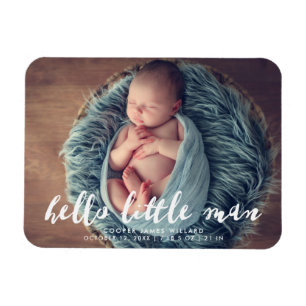 Hej Little Man Fågelmeddelande Magnet