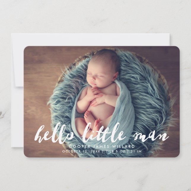 Hej Little Man | Fågelmeddelande Meddelande (Framsida)