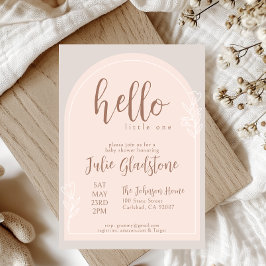 Hej Little One Baby Shower-inbjudan Inbjudningar