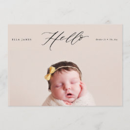 HEJ LITTLE ONE Birgement // Black Meddelande