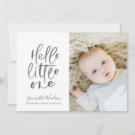 Hej Little One Photo Birts Stats Meddelande