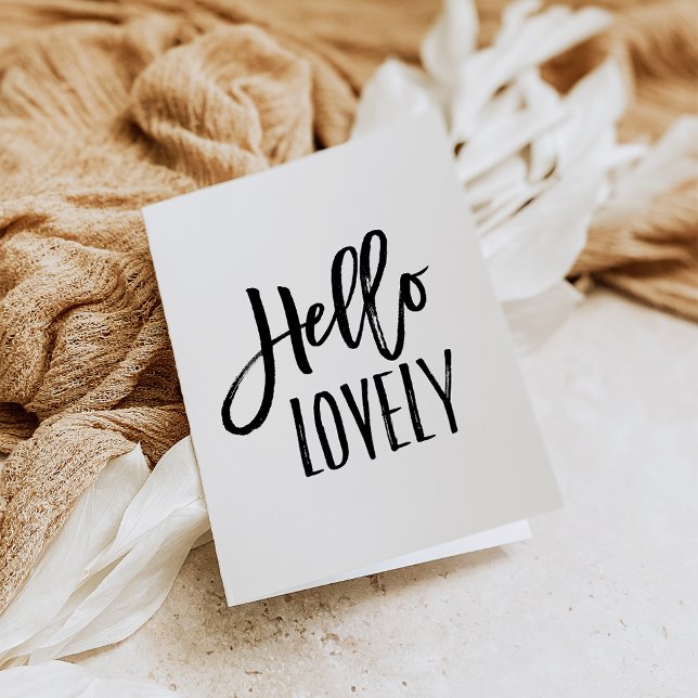 Hej Loely | Chic Typografi tom Kort (Skapare uppladdad)