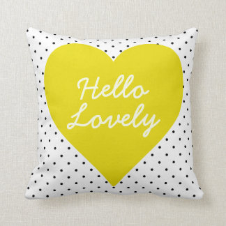 Hej Loely Polka Dot Heart Pillow Kudde
