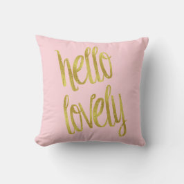 Hej Loite Faux Gold Foil Gnistra Design Kudde