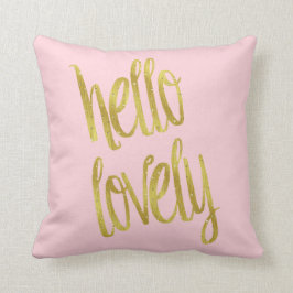 Hej Loite Faux Gold Foil Gnistra Design Kudde