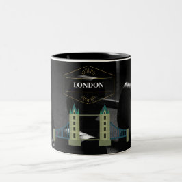 Hej London Two-Tone Coffee Mugg