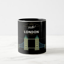 Hej London Two-Tone Coffee Mugg