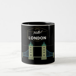 Hej London Two-Tone Coffee Mugg