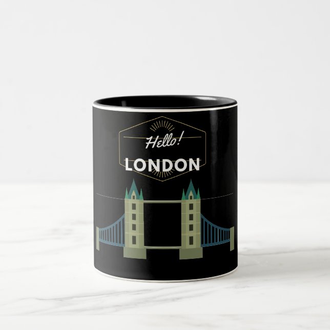 Hej London Two-Tone Coffee Mugg (Center)