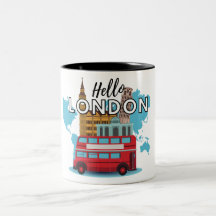 Hej London Two-Tone Coffee Mugg