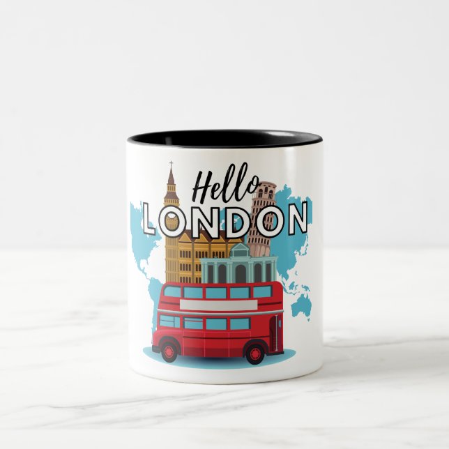 Hej London Two-Tone Coffee Mugg (Center)