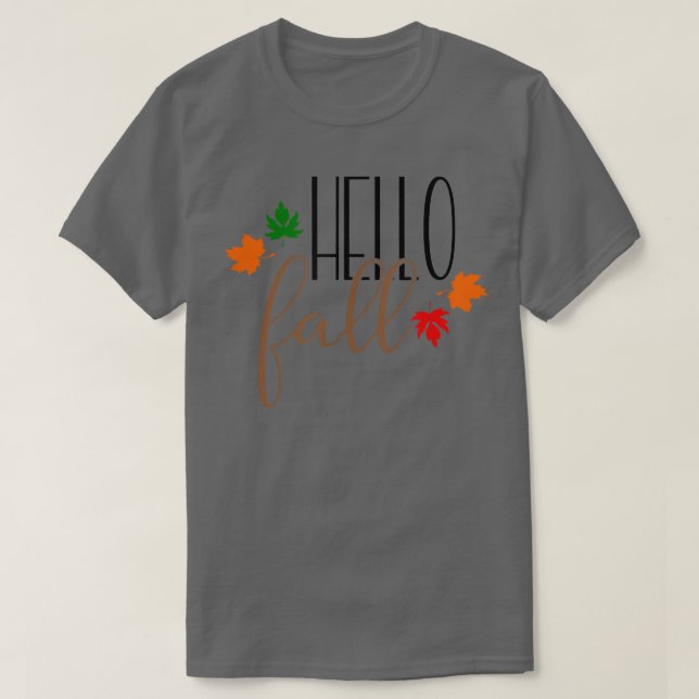Hej Löv Välkomsthälsning Hösthösten Fall Manar Wom T Shirt (Design framsida)